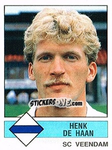 Cromo Henk de Haan - Voetbal 1986-1987 - Panini