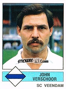 Cromo John Verschoor - Voetbal 1986-1987 - Panini