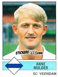 Sticker Anne Mulder - Voetbal 1986-1987 - Panini