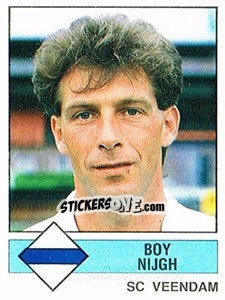 Figurina Boy Nijgh - Voetbal 1986-1987 - Panini