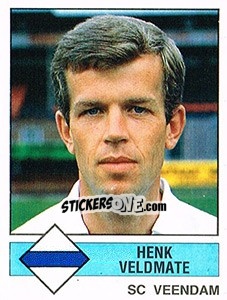 Sticker Henk Veldmate - Voetbal 1986-1987 - Panini