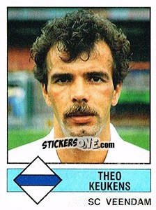 Figurina Theo Keukens - Voetbal 1986-1987 - Panini