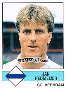 Sticker Jan Redmeijer - Voetbal 1986-1987 - Panini