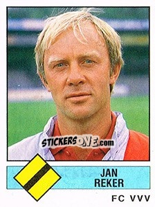 Sticker Jan Reker - Voetbal 1986-1987 - Panini