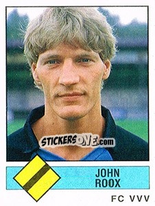 Sticker John Roox - Voetbal 1986-1987 - Panini