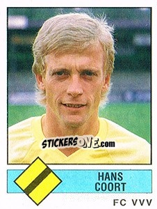 Figurina Hans Coort - Voetbal 1986-1987 - Panini