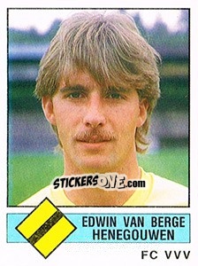 Sticker Edwin van Berge Henegouwen - Voetbal 1986-1987 n. 328 - Panini