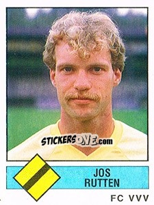 Sticker Jos Rutten - Voetbal 1986-1987 - Panini
