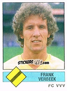 Sticker Frank Verbeek - Voetbal 1986-1987 - Panini
