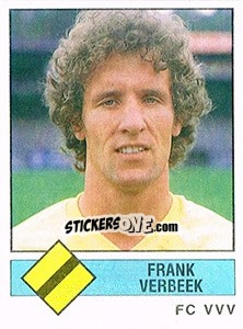 Sticker Frank Verbeek - Voetbal 1986-1987 n. 338 - Panini