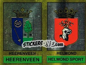 Sticker Heerenveen / Helmond Sport - Voetbal 1986-1987 n. 346 - Panini