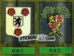 Sticker Rbc / Rkc - Voetbal 1986-1987 n. 349 - Panini