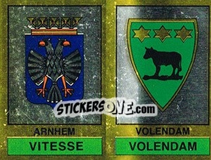Cromo Vitesse / Volendam - Voetbal 1986-1987 - Panini