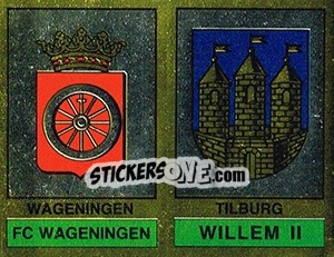 Sticker Fc Wageningen / Willem Ii - Voetbal 1986-1987 n. 352 - Panini