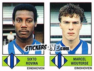 Figurina Sixto Rovina / Marcel Wouterse - Voetbal 1986-1987 - Panini