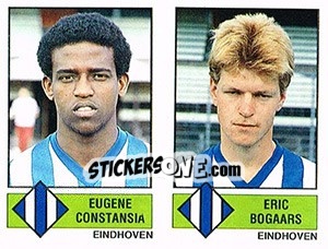 Sticker Eugene Constansia / Eric Bogaars - Voetbal 1986-1987 - Panini