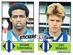 Sticker Eugene Constansia / Eric Bogaars - Voetbal 1986-1987 n. 368 - Panini