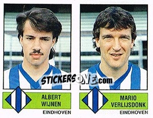 Sticker Albert Wijnen / Mario Verlijsdonk - Voetbal 1986-1987 - Panini