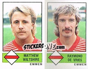 Figurina Matthew Wiltshire / Raymond de Vries - Voetbal 1986-1987 - Panini