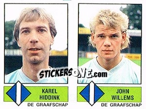 Sticker Karel Hiddink / John Willems - Voetbal 1986-1987 n. 379 - Panini