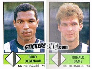 Figurina Rudy Degenaar / Ronald Dams - Voetbal 1986-1987 - Panini
