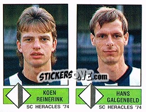 Sticker Koen Reinerink / Hans Galgenbeld - Voetbal 1986-1987 n. 400 - Panini