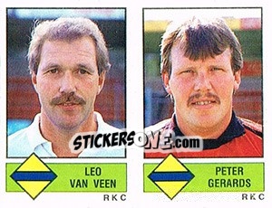 Cromo Leo van Veen / Peter Gerards - Voetbal 1986-1987 - Panini