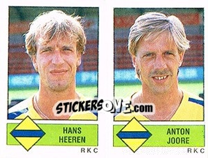 Cromo Hans Heeren / Anton Joore - Voetbal 1986-1987 - Panini