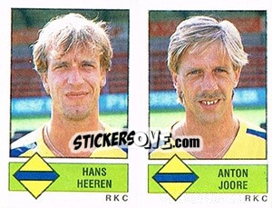 Sticker Hans Heeren / Anton Joore - Voetbal 1986-1987 n. 426 - Panini