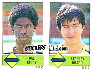 Sticker Pal Beloy / Stanley Brard - Voetbal 1986-1987 - Panini