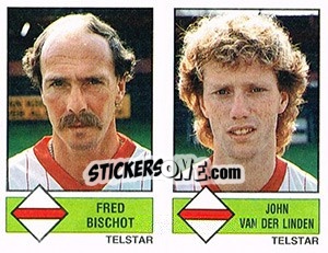 Figurina Fred Bischot / John van der Linden - Voetbal 1986-1987 - Panini