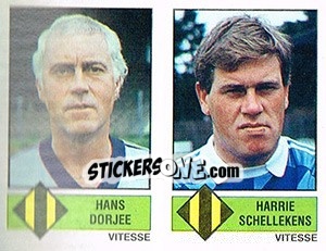Figurina Hans Dorjee / Harrie Schellekens - Voetbal 1986-1987 - Panini