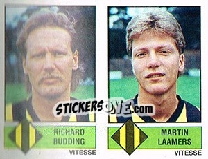 Cromo Richard Budding / Martin Laamers - Voetbal 1986-1987 - Panini