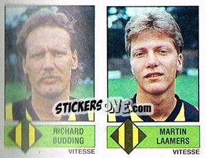 Cromo Richard Budding / Martin Laamers - Voetbal 1986-1987 n. 446 - Panini