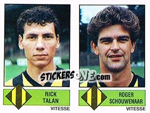 Sticker Rick Talan / Roger Schouwenaar - Voetbal 1986-1987 n. 448 - Panini