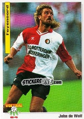 Sticker John De Wolf - Voetbal Cards 1993-1994 - Panini
