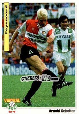 Sticker Arnold Scholten - Voetbal Cards 1993-1994 - Panini
