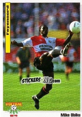 Sticker Mike Obiku - Voetbal Cards 1993-1994 - Panini