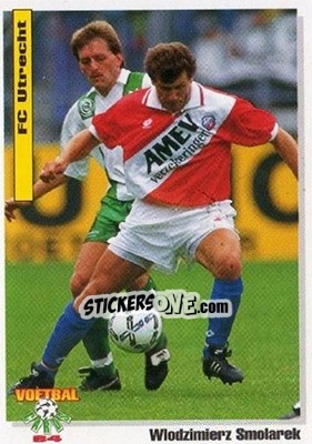 Sticker Wlodzimierz Smolarek - Voetbal Cards 1993-1994 n. 70 - Panini