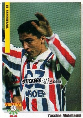 Sticker Yassine Abdellaoui - Voetbal Cards 1993-1994 - Panini