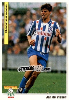 Sticker Jan De Visser - Voetbal Cards 1993-1994 - Panini