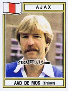 Sticker Aad de Mos - Voetbal 1982-1983 n. 5 - Panini