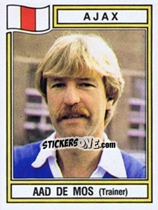 Figurina Aad de Mos - Voetbal 1982-1983 - Panini