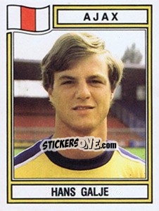Sticker Hans Galje - Voetbal 1982-1983 n. 6 - Panini