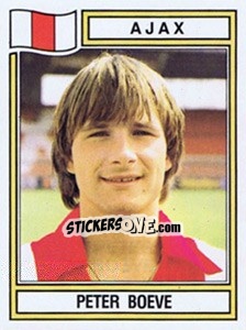 Sticker Peter Boeve - Voetbal 1982-1983 - Panini