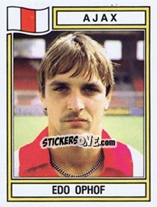 Sticker Edo Ophof - Voetbal 1982-1983 - Panini