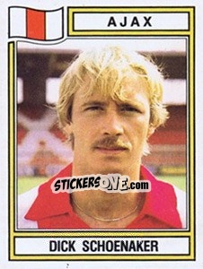 Sticker Dick Schoenbaker - Voetbal 1982-1983 - Panini