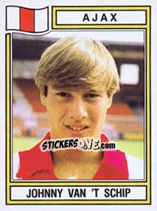 Sticker Johnny van't Schip - Voetbal 1982-1983 - Panini