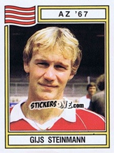 Sticker Gijs Steinman - Voetbal 1982-1983 n. 29 - Panini