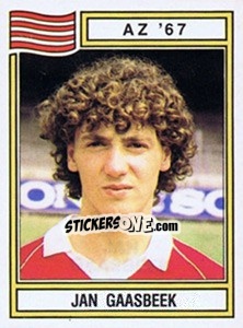 Sticker Jan Gaasbeek - Voetbal 1982-1983 n. 35 - Panini